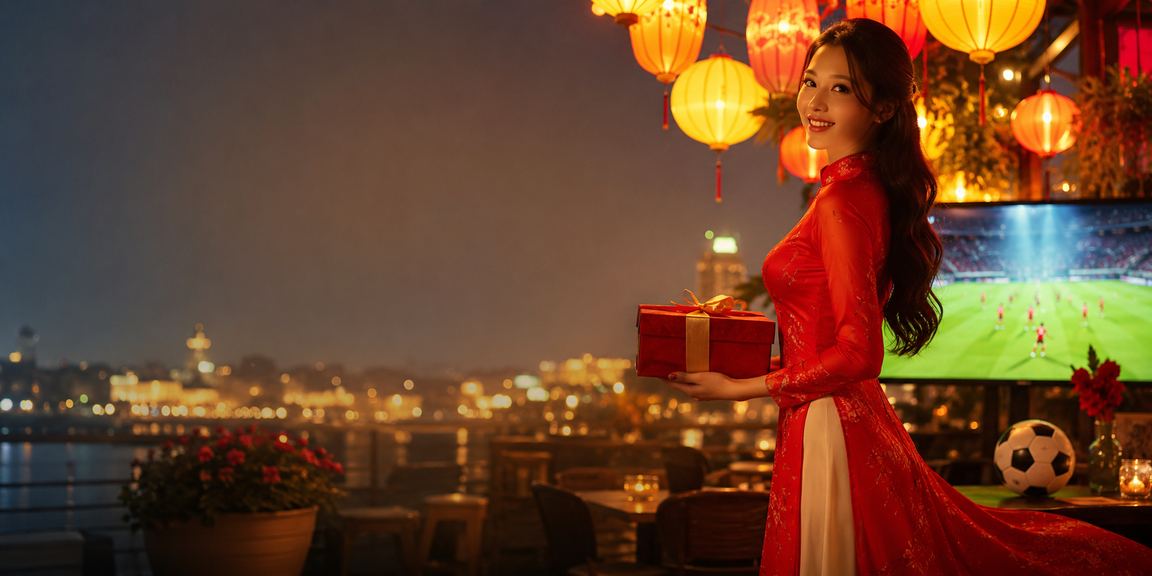 Người dùng mặc áo dài tại Hà Nội theo dõi kết quả cá cược bóng đá trên điện thoại buổi chiều
